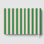 Kleurrijke stijlvolle heldere kleur minimalistisch gastenboek (Achterkant)