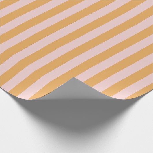 Kleurrijke stijlvolle levendige gele minimalistisc cadeaupapier (Hoek)