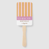 Kleurrijke stijlvolle lichte kleur minimalistische handwaaier (Achterkant)