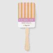 Kleurrijke stijlvolle lichte kleur minimalistische handwaaier (Voorkant)