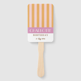 Kleurrijke stijlvolle lichte kleur minimalistische handwaaier