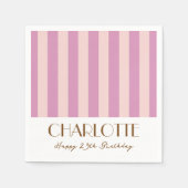 Kleurrijke Stijlvolle Minimalistische Strepen Fees Servet (Voorkant)