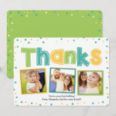 Kleurrijke Stip Bedankt | Dankkaart (Voorkant / Achterkant)