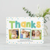 Kleurrijke Stip Bedankt | Dankkaart (Staand voorkant)