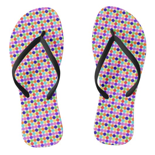 Kleurrijke Stip Flip Flops (Voetbed)