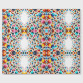 Kleurrijke Stippen Abstract Cadeaupapier (Vlak)