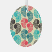 Kleurrijke stippen: abstract naadloos patroon. glas ornament (Voorkant Rechts)