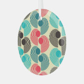 Kleurrijke stippen: abstract naadloos patroon. glas ornament (Voorkant links)