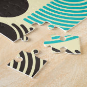 Kleurrijke stippen: abstract naadloos patroon. legpuzzel (Zijkant)