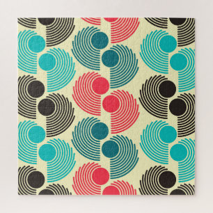 Kleurrijke stippen: abstract naadloos patroon. legpuzzel