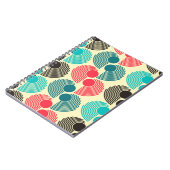 Kleurrijke stippen: abstract naadloos patroon. notitieboek (Linkerzijde)