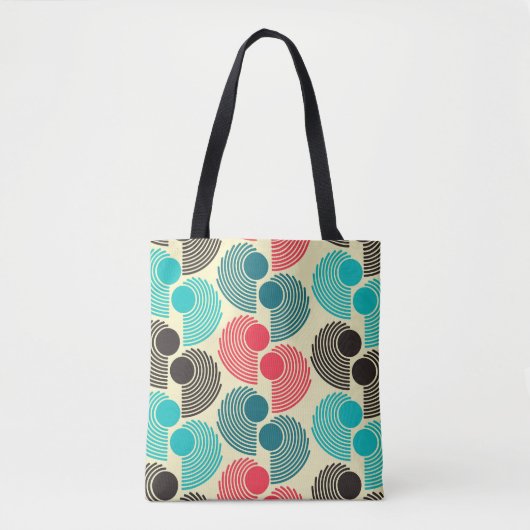 Kleurrijke stippen: abstract naadloos patroon. tote bag (Voorkant)