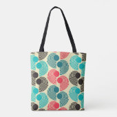 Kleurrijke stippen: abstract naadloos patroon. tote bag (Achterkant)