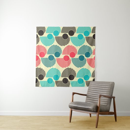 Kleurrijke stippen: abstract naadloos patroon. wandkleed (In Situ (horizontaal))