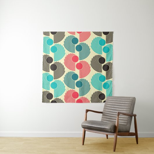 Kleurrijke stippen: abstract naadloos patroon. wandkleed (In situ)