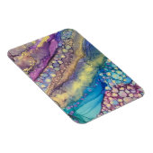 Kleurrijke Stippen Alcohol Ink Liquid Abstract Art Magneet (Rechterzijde)