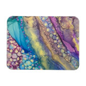 Kleurrijke Stippen Alcohol Ink Liquid Abstract Art Magneet (Horizontaal)