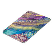 Kleurrijke Stippen Alcohol Ink Liquid Abstract Art Magneet (Linkerzijde)