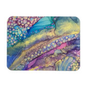 Kleurrijke Stippen Alcohol Ink Liquid Abstract Art Magneet (Horizontaal)