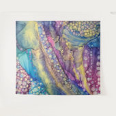 Kleurrijke Stippen Alcohol Ink Liquid Abstract Art Wandkleed (Voorkant (horizontaal))