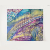 Kleurrijke Stippen Alcohol Ink Liquid Abstract Art Wandkleed (Voorkant (horizontaal))