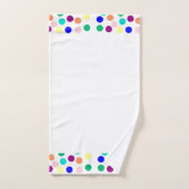 Kleurrijke stippen bad handdoek (Handdoek)