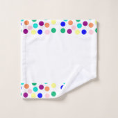 Kleurrijke stippen bad handdoek (Wasdoekje)