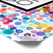 kleurrijke stippen citeren alleen poster goede vib (Hoek)