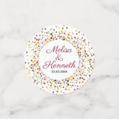 Kleurrijke Stippen Confetti (Kleine voorkant)