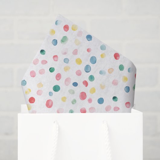 Kleurrijke Stippen Confetti Verjaardag Tissuepapier (Cadeauzakje)