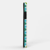 Kleurrijke Stippen Custom Monogram iPhone case bla (Achterkant/rechts)