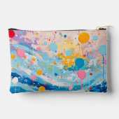 Kleurrijke Stippen Drips Spletters Accessoire Pouc Etui (Achterkant)
