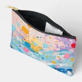 Kleurrijke Stippen Drips Spletters Accessoire Pouc Etui (Open)