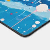 Kleurrijke Stippen druipt Spletters Bureaumat (Hoek)