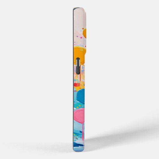 Kleurrijke Stippen druipt Spletters Case-Mate iPhone Case (Achterkant / Rechts)