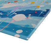 Kleurrijke Stippen Druppels Spetters Snijplank (Hoek)