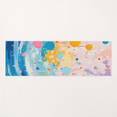 Kleurrijke Stippen Druppels Spetters Yogamat (Voorkant (horizontaal))