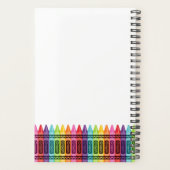 Kleurrijke Stippen Elementaire leerstof Leeg klasl Planner (Achterkant)