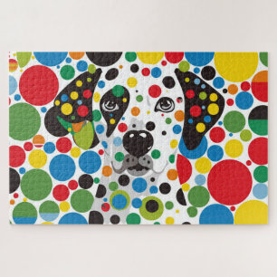 Kleurrijke Stippen en Dalmatiër Legpuzzel