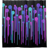 Kleurrijke Stippen en schijven — Shower Curtain Douchegordijn (Voorkant)