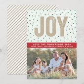 Kleurrijke Stippen Feestdagenkaart (Voorkant / Achterkant)