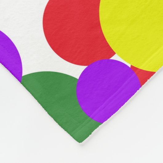 Kleurrijke stippen fleece deken (Hoek)