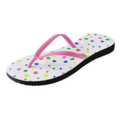 Kleurrijke Stippen Flipflops Teenslippers (Schuin)