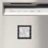 Kleurrijke stippen fotoframe magneet (Insitu (Vaatwasser))
