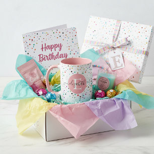 Kleurrijke stippen gepersonaliseerde mok