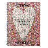 Kleurrijke Stippen Hart Kunst Gebedsjournaal Notitieboek (Voorkant)