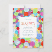 Kleurrijke stippen kaart (Voorkant)