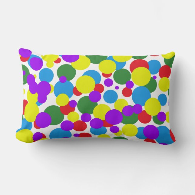 Kleurrijke stippen kussen (Voorkant)
