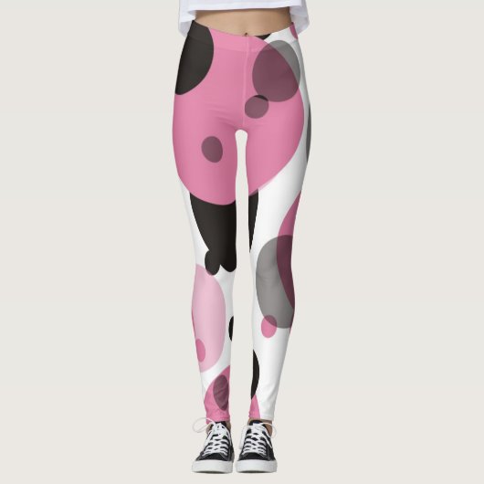 Kleurrijke Stippen Leggings (Voorkant)