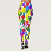 Kleurrijke stippen leggings (Achterkant)